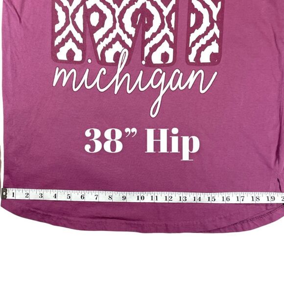 Royce Michigan Purple Long Sleeved Tee - Picture 8 of 12